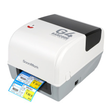 Desktop thermal transfer commercial barcode sticker label printers 300dpi with high printing speed